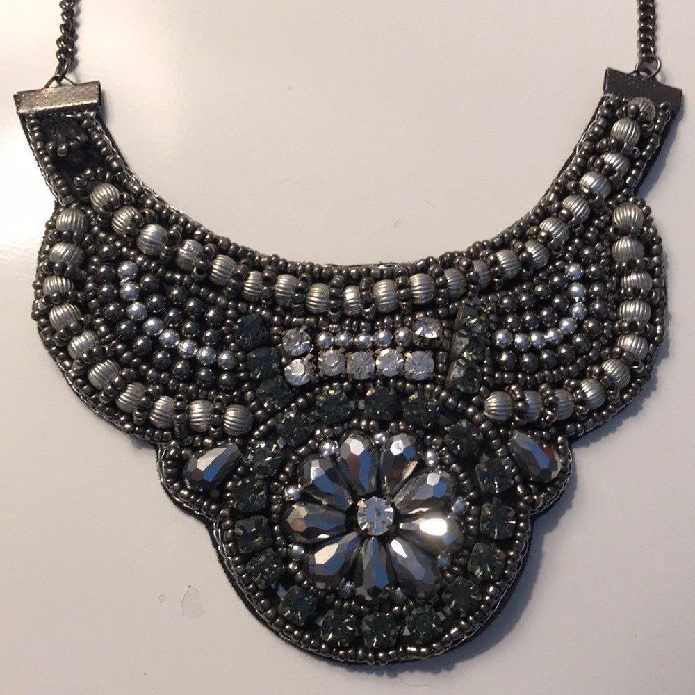 Francesca’s Black Statement Necklace - image 2